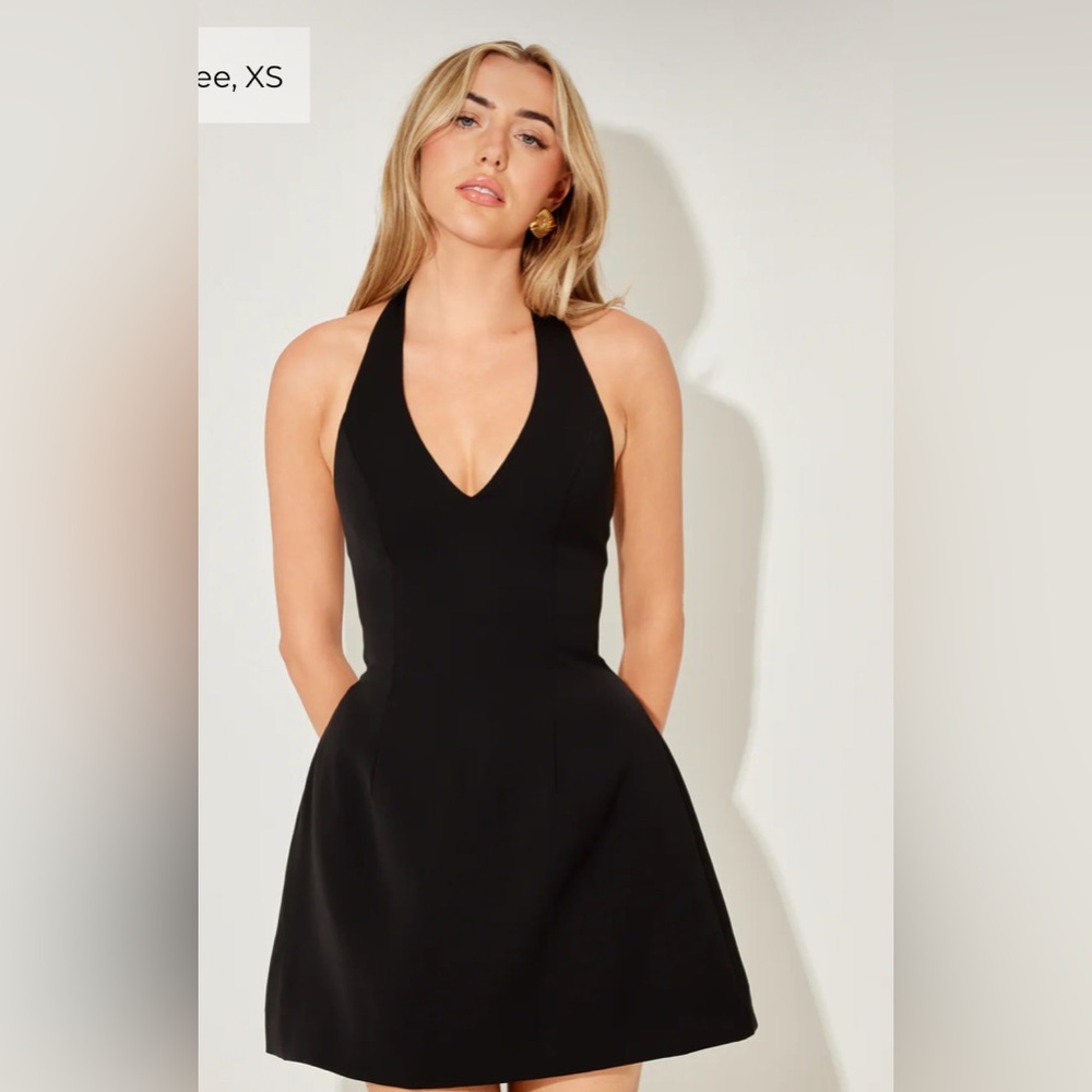 Odd Muse Black halter Dress